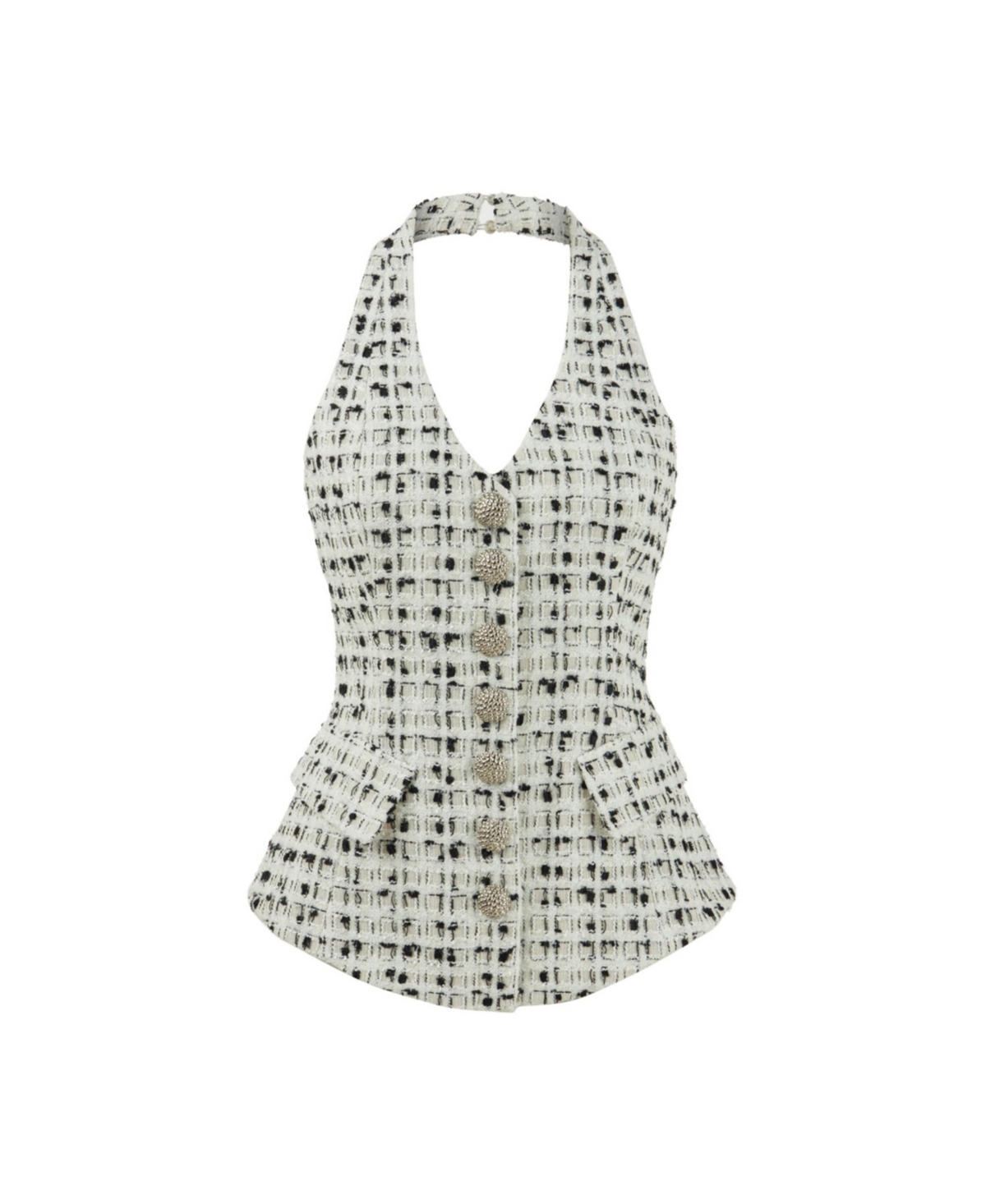 Nocturne Women's Tweed Vest - Multi-colored