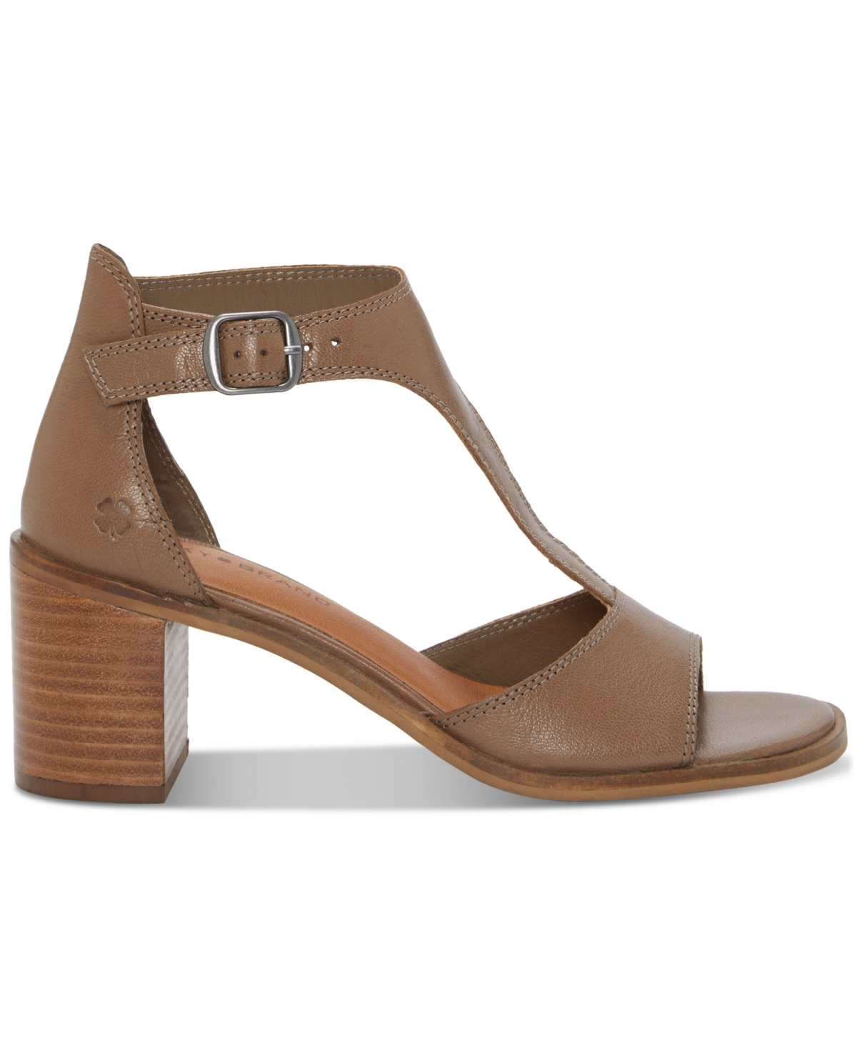 LUCKY BRAND WOMEN'S SABENI T-STRAP BLOCK-HEEL CITY SANDALS 
