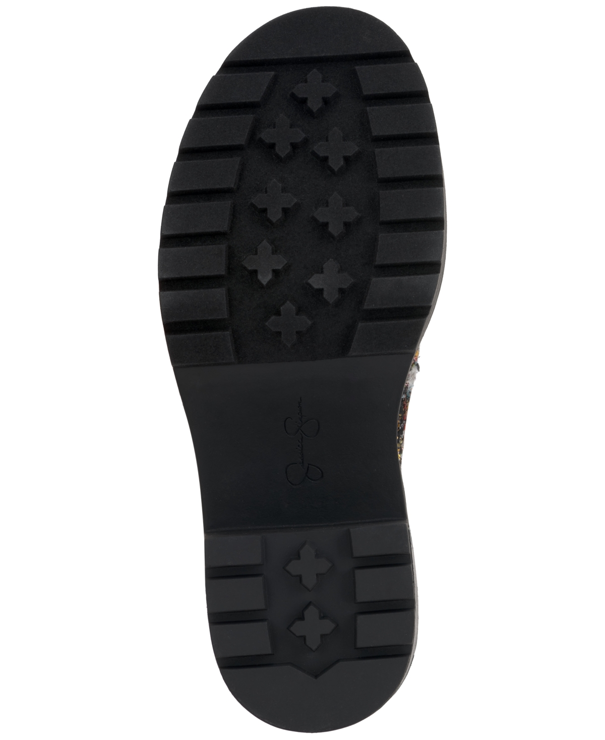 JESSICA SIMPSON WOMEN'S JYMMIE EMBELLISHED CHELSEA LUG SOLE BOOTIES 