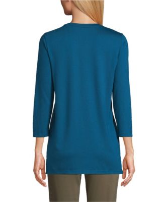 Women's 3/4 Sleeve Cotton Supima Tunic
