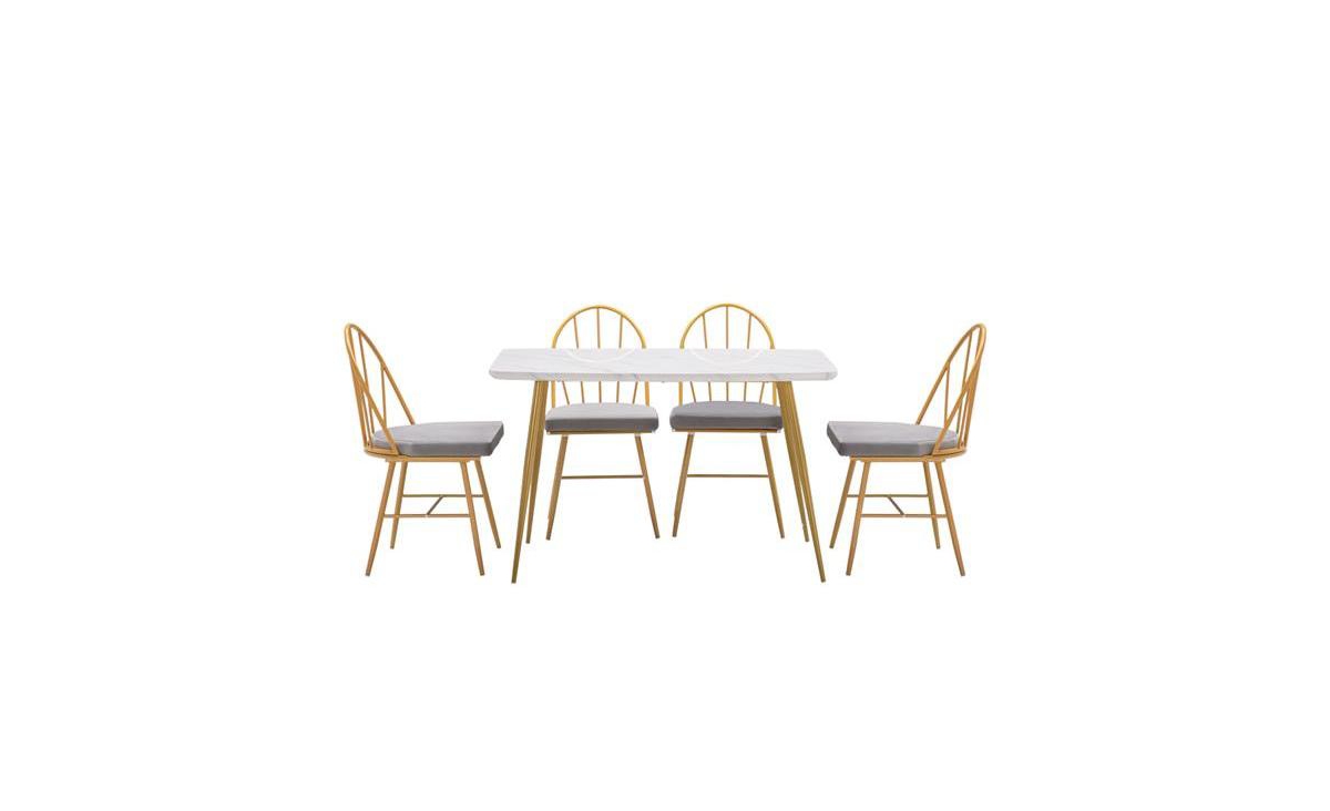 SlickblueMarble Dining Table – Elegant and Stylish Centerpiece for Your Dining Room - White