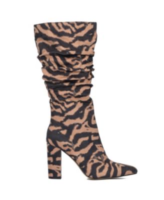 Women's Earla- Metallic Ruched Knee-High Boots Tall Boots