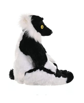 Cuddlekins Black & White Ruffed Lemur Stuffed Animal, 12 Inches