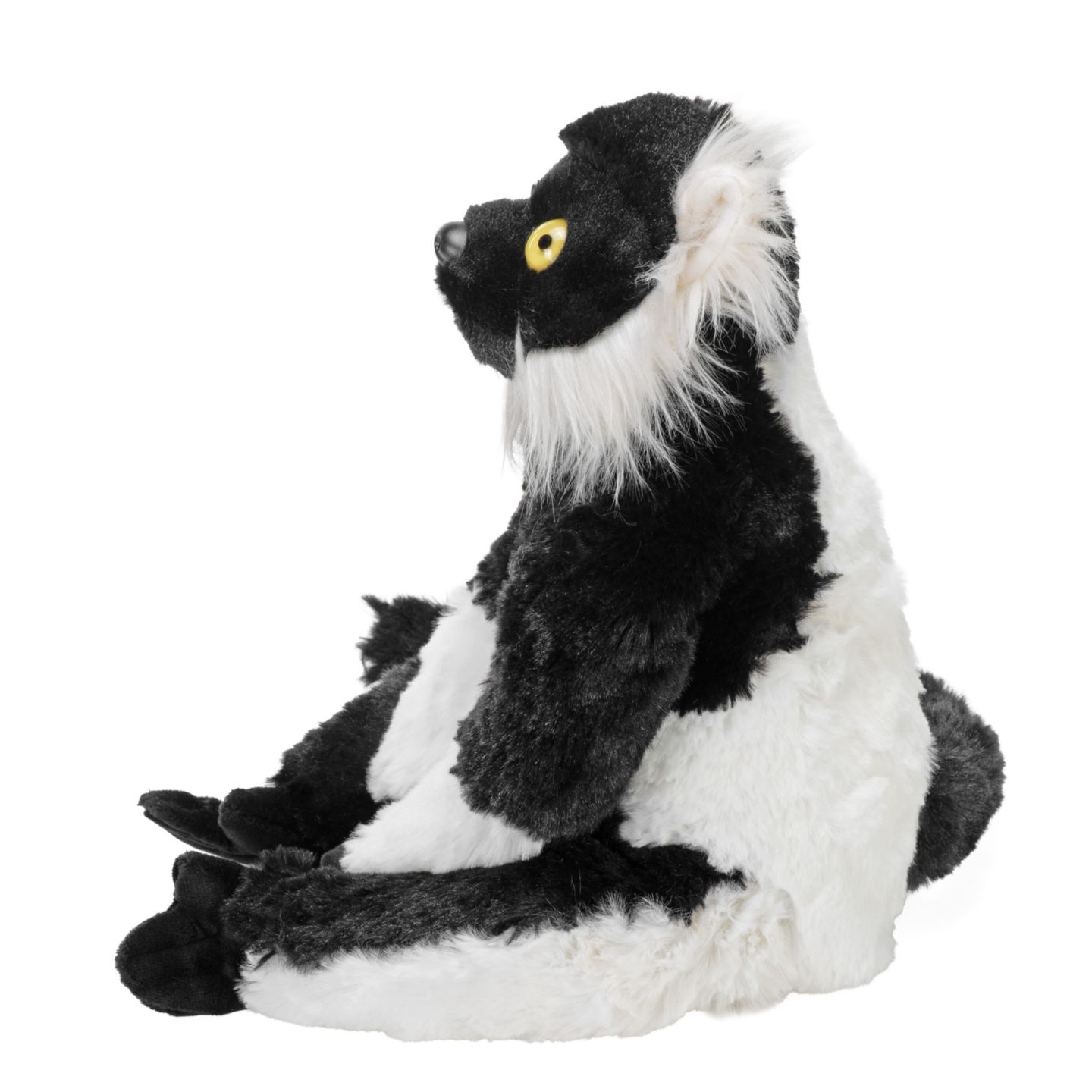 Детская мягкая игрушка Wild Republic Cuddlekins Black and White Ruffed Lemur 12" Plush — фото 2