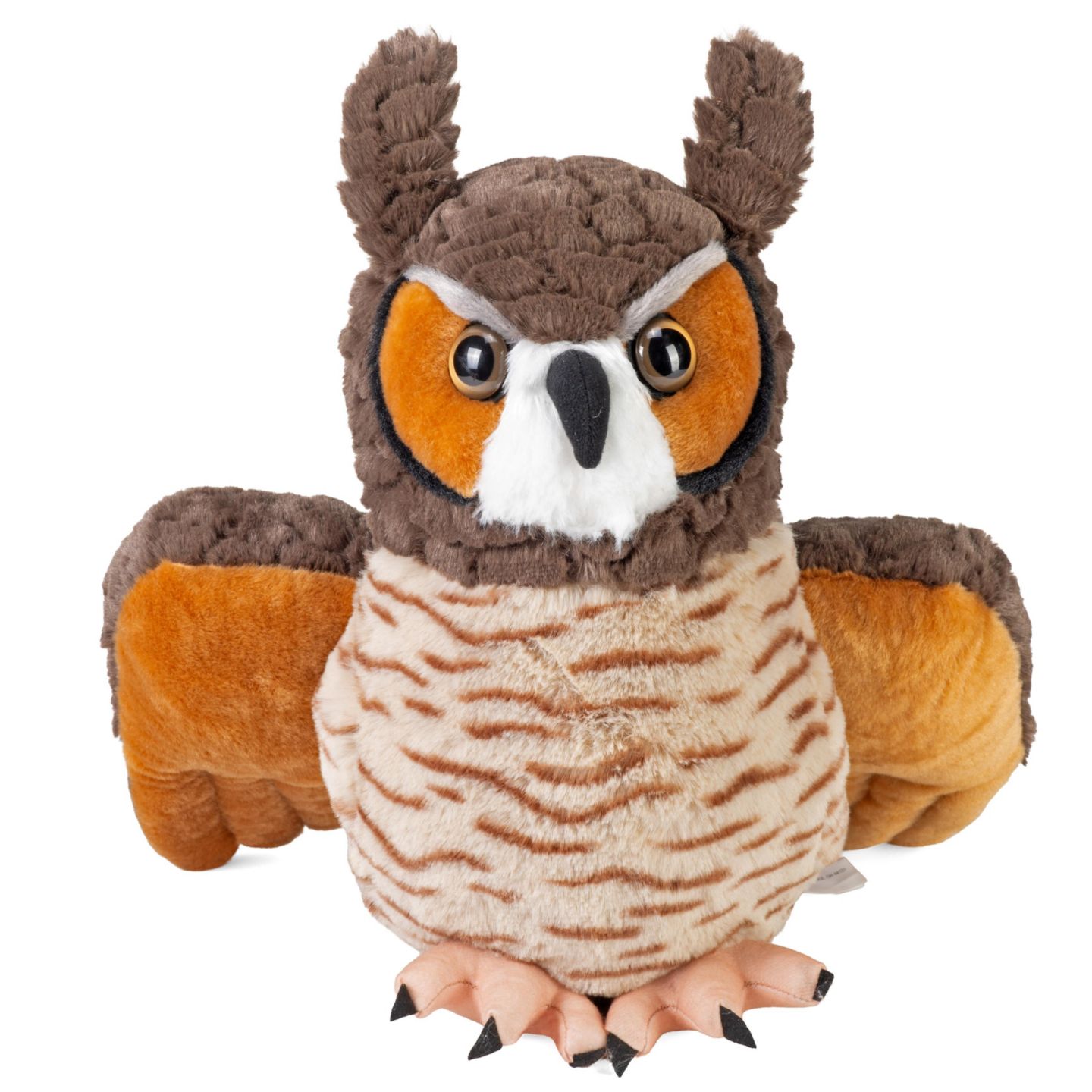 Детская мягкая игрушка Wild Republic Great Horned Owl Plush, Stuffed Animal, Plush Toy, Kids Gifts, Cuddlekins 12 Inches — фото 3