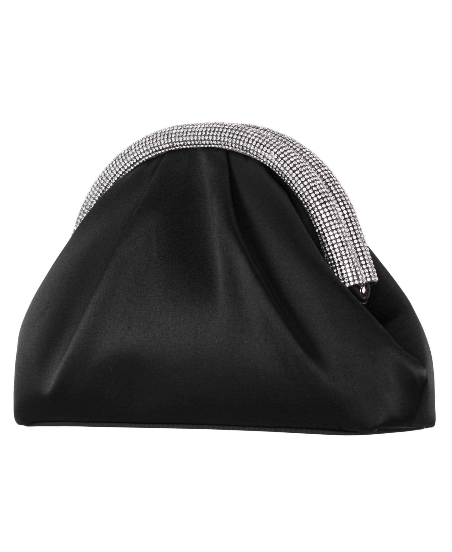 Женский клатч Nina Crystal Trim Frame Magnetic Clutch, цвет: Чёрный — фото 3