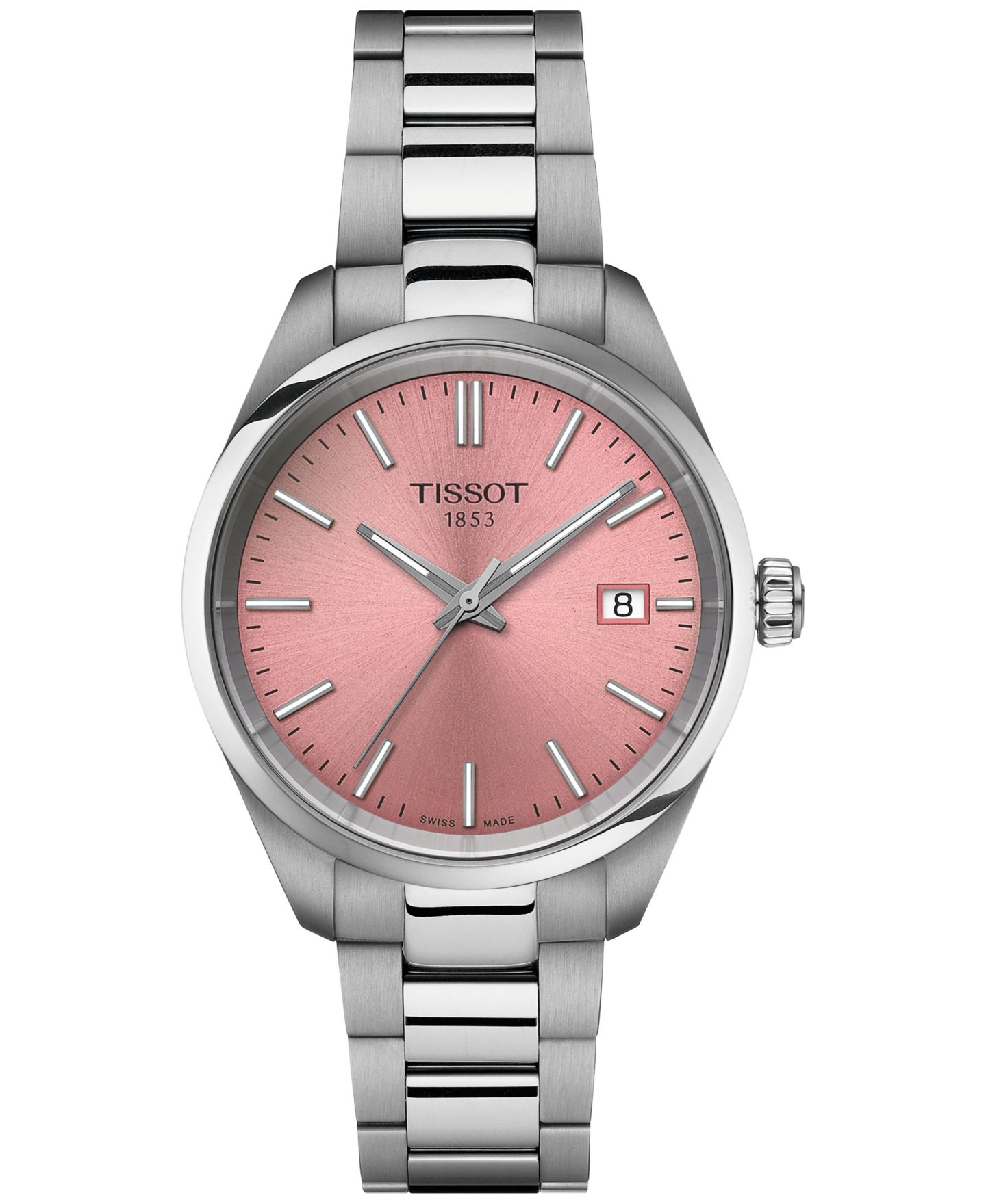Женские часы Tissot Swiss PR 100 Stainless Steel Bracelet Watch 34mm — фото 1