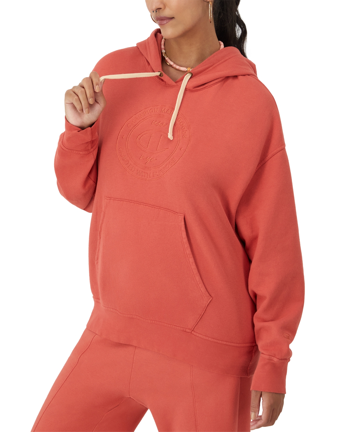 Champion Women's Embroidered Logo Hooded Sweatshirt