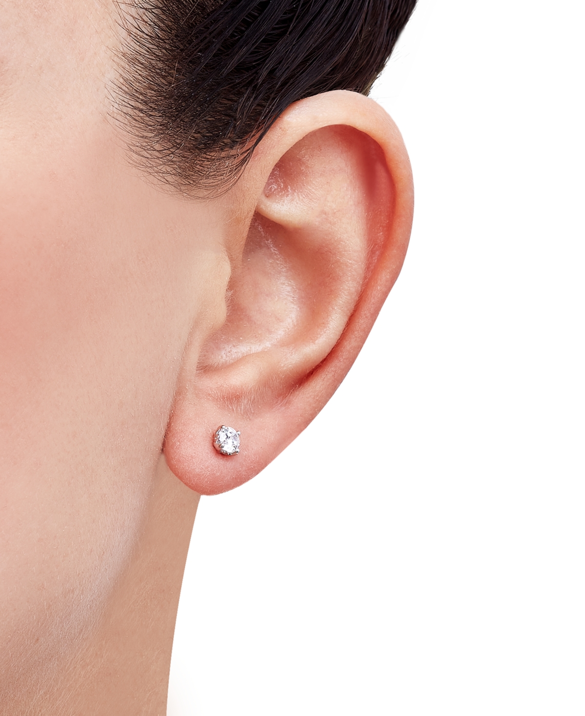 Grown With Love Igi Certified Lab Grown Diamond Single Stud Earring (1/4 Ct. T.w.) In 14k White Or Yellow Gold In White Gold