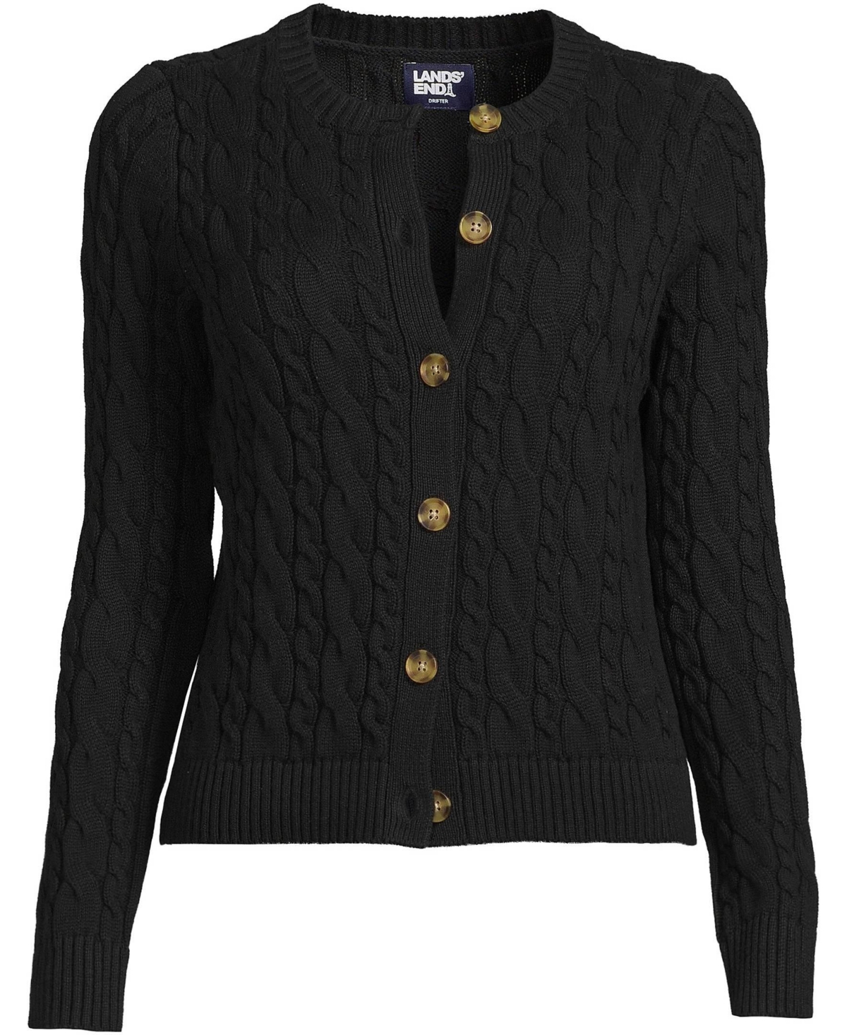 Lands end lofty cable cardigan new arrivals