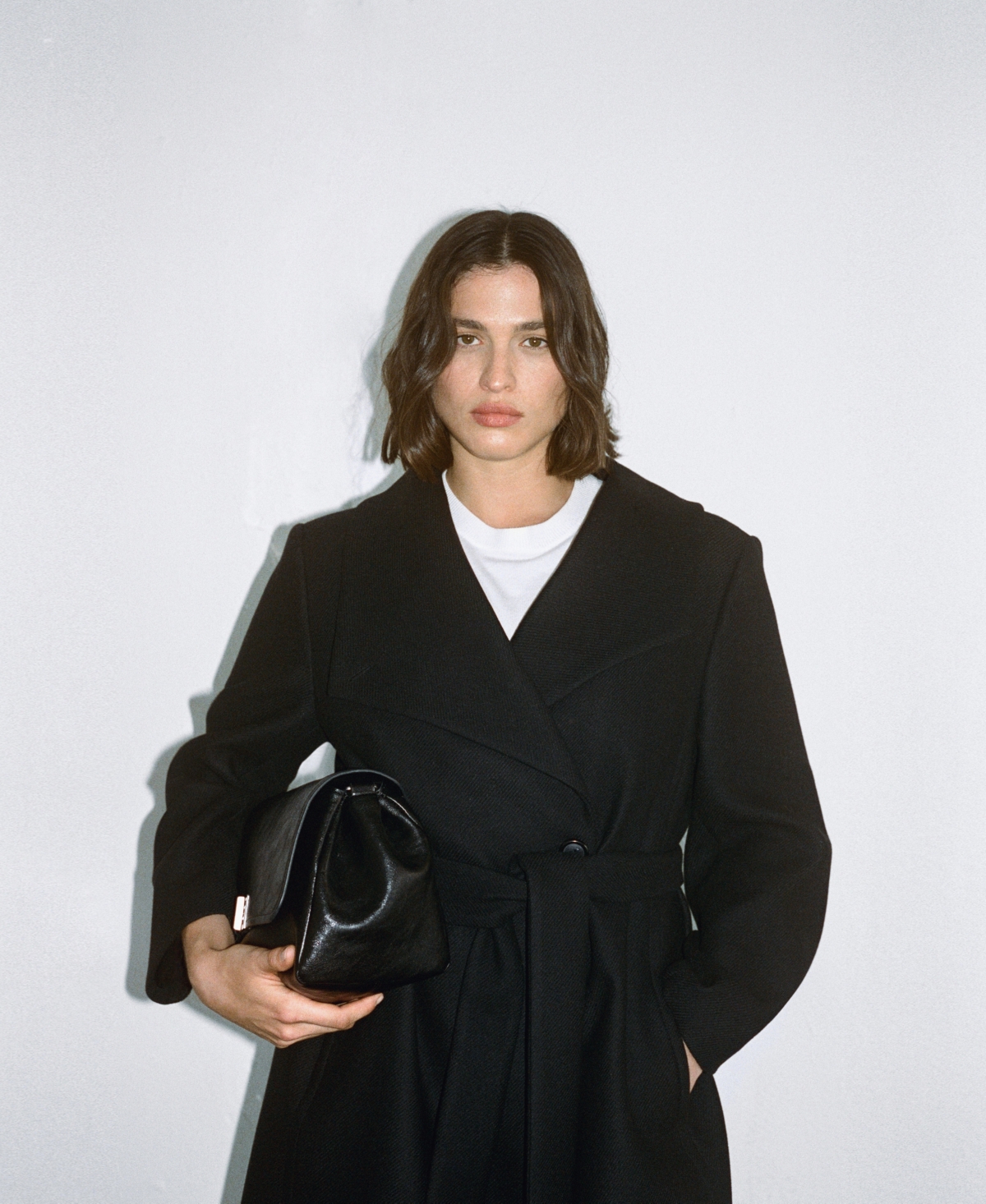 Mango Women's Maxi Lapel Manteco Wool Coat In Black