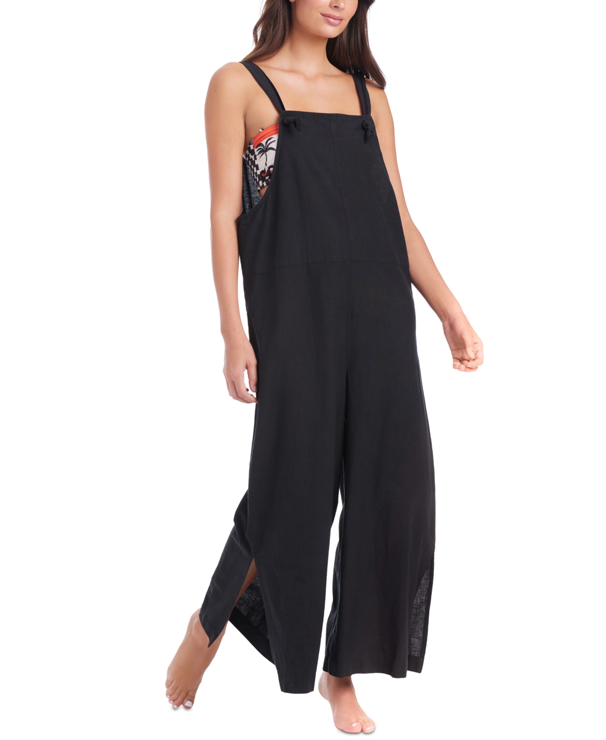 SANCTUARY WOMEN'S COASTAL COVERS COVER-UP OVERALLS 