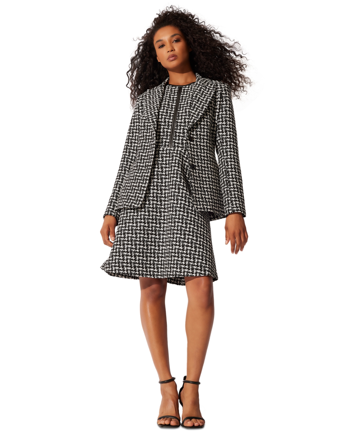 Natori Women's Printed Two-Button Blazer