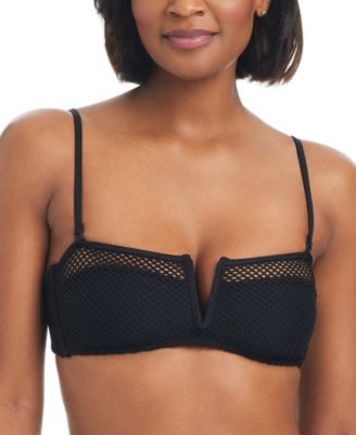 Women's Sea Crochet V-Wire Bandeau Bikini Top