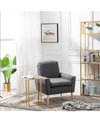 Marble Top C-Side Table – Compact Accent Table for Couch, Bed, or Small Apartment Decor