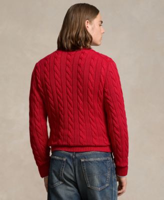Men's Cable-Knit Cotton Sweater