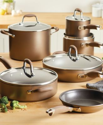 Advanced Home Hard-Anodized Nonstick Cookware Set, 11 Piece