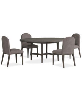 Griffith 5 Pc. Round Dining Set (Table & 4 Side Chairs), Created for Macy's