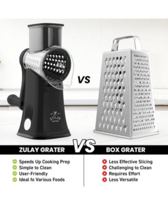 Rotary Cheese Grater with 5 Interchangeable Stainless Steel Blades