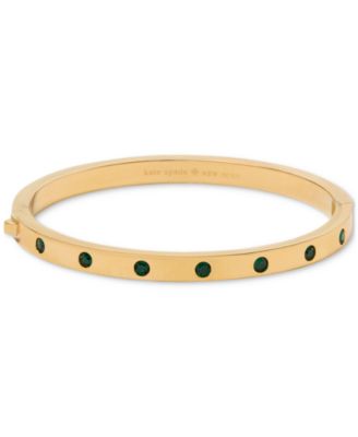 kate spade new york - Gold-Tone Stainless Steel Color Cubic Zirconia Bangle Bracelet