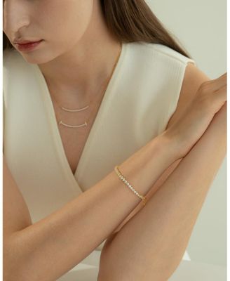 Sterling Silver 18k Gold Plated Daphne Necklace Holiday Gift Idea