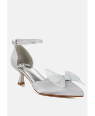 Cadell Bow Detail Satin Sandals