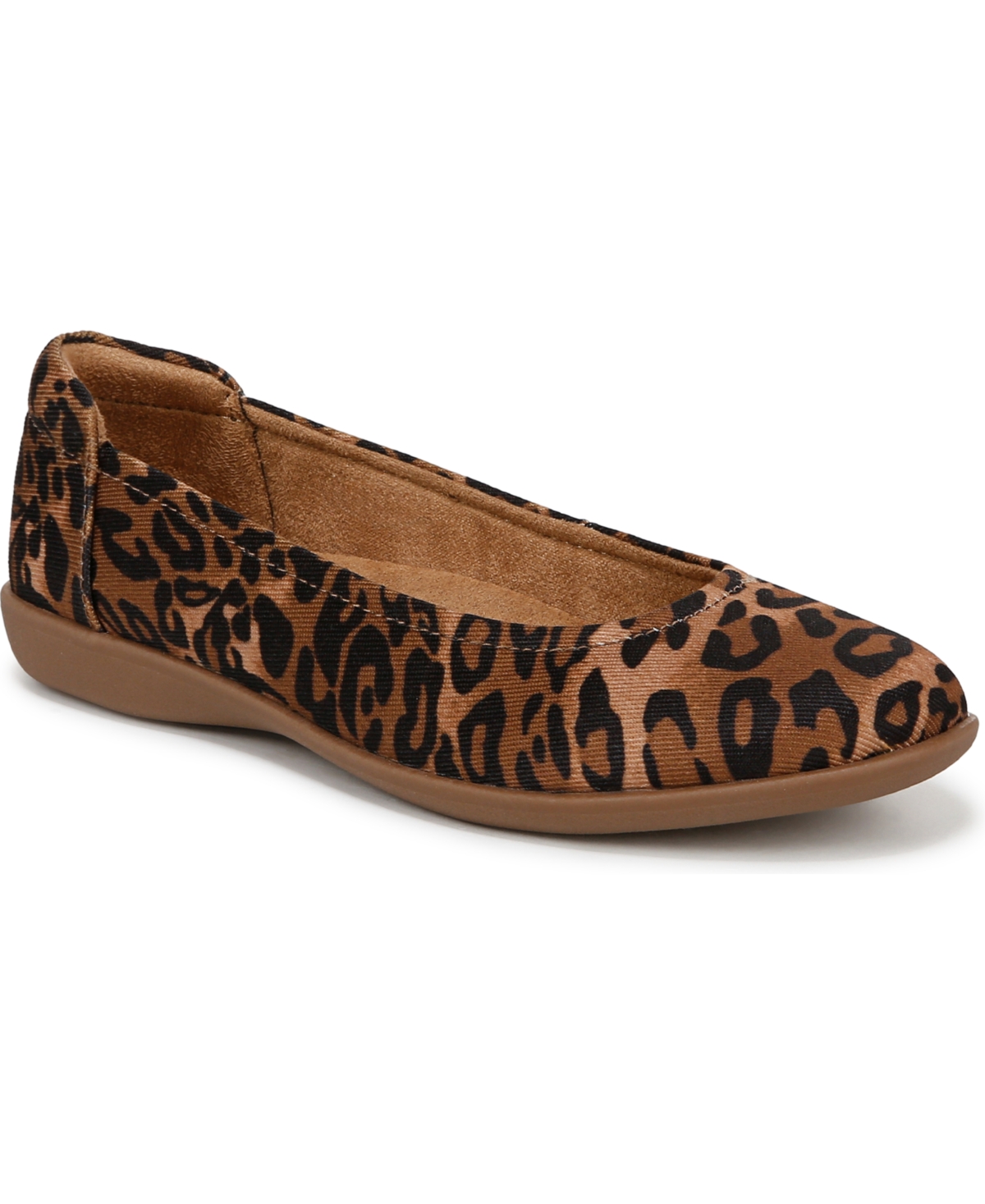 Naturalizer Flexy Slip On Ballet Flats In Leopard Print Fabric