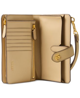 Crosshatch Leather Tech Wristlet