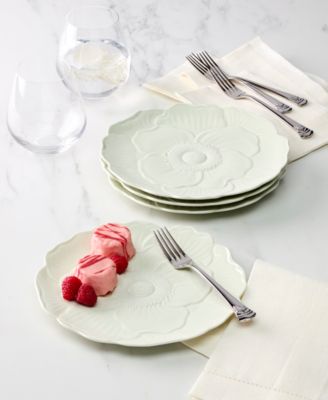 Butterfly Meadow Floral Accent Plates, Set of 4