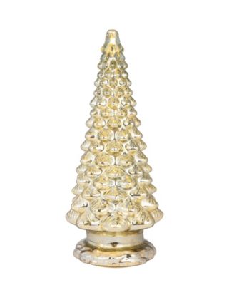 16" Mercury Glass Tree with Twinkling Lights