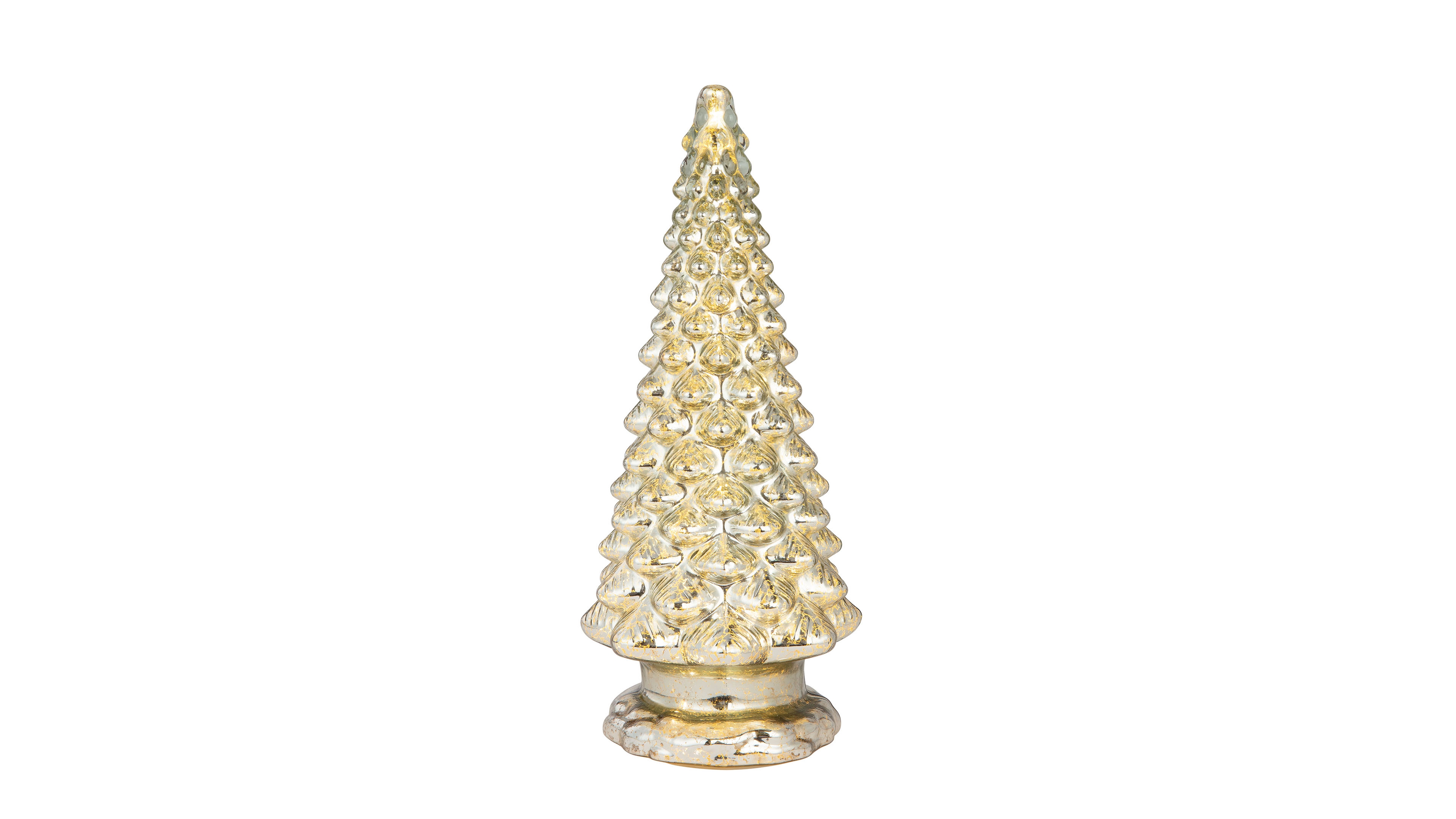 Mr. Christmas 16" Mercury Glass Tree with Twinkling Lights