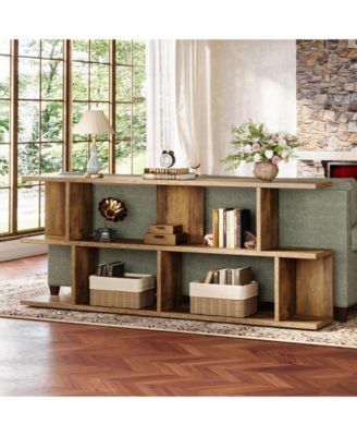 71" Console Table, 3 Tier Farmhouse Sofa Table with Storage