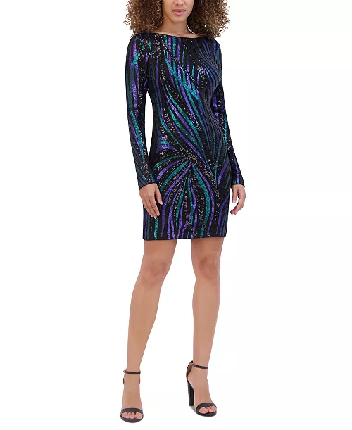 women's sequined bodycon dress