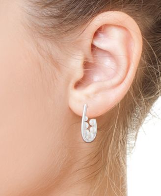 Cultured Freshwater Pearl (3-5MM) Earrings in Sterling Silver