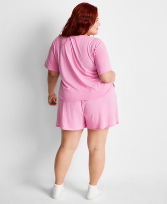 Women's Short-Sleeve Boxer Pajama Set XS-3X, Exclusively at Macy's