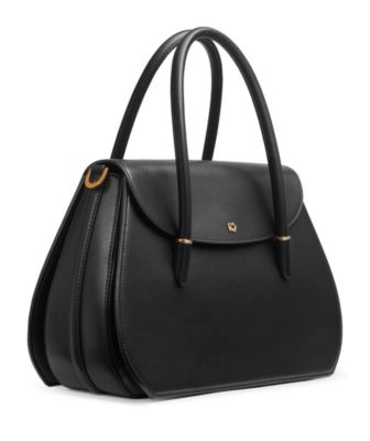 Bellerose Double Top Handle Leather Satchel