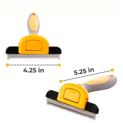 Pet Grooming Brush,  Deshedding Tool for Cats and Dogs, Dematting Undercoat Rake, Dog Brush to Reduce Shedding