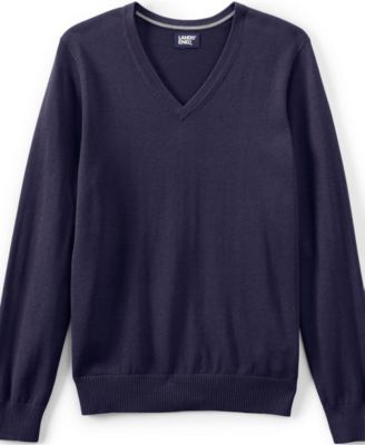 Men's Unisex Cotton Modal Vneck Pullover Sweater