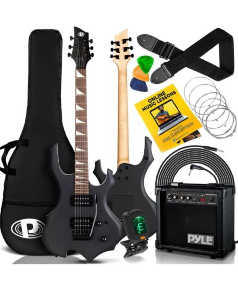 Детские игрушки Pyle Heavy Series EG Fire Full-Size Electric Guitar and Amplifier Kit, Ages 14+