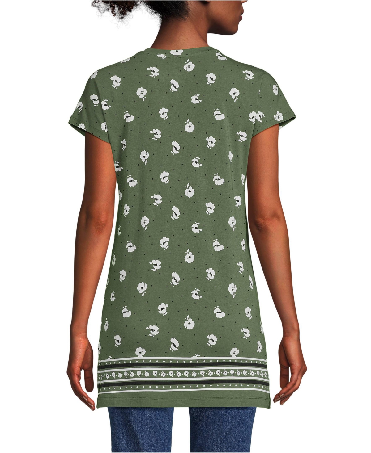 Lands' End Women's Lightweight Jersey Extra Long Tunic