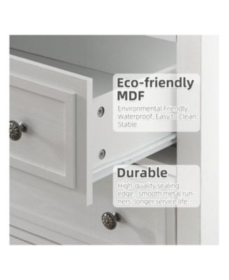 Chest Of Drawers, 5-Layer Dresser For Bedroom, Living Room, Entryway And Closet, Chest Of Drawers With Metal Handles, TV Stand, Closet Organizer And Storage Clothing, Vintage Tall Dresser For Bedroom, Living Room, Entryway And Closet