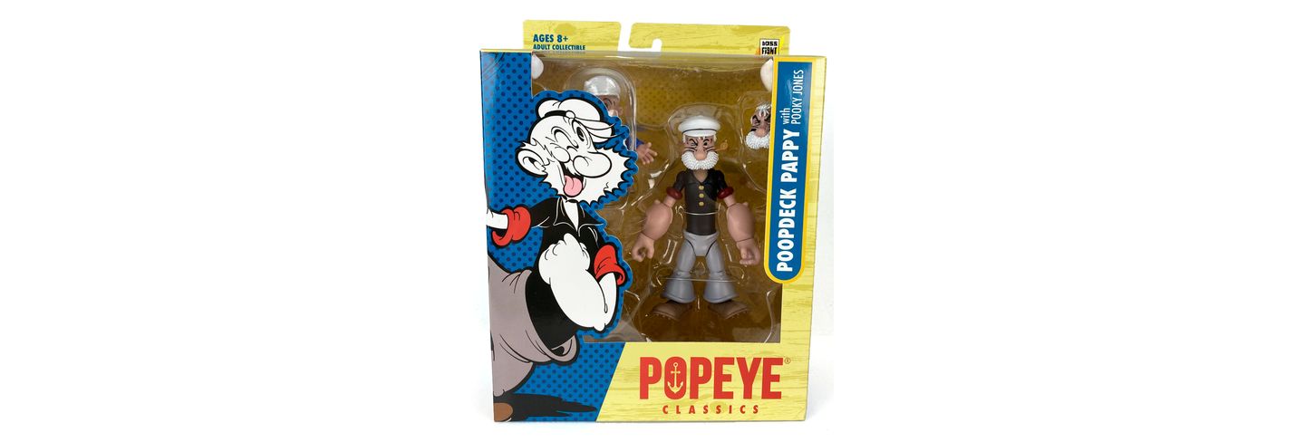 Детская фигурка Popeye Poopdeck Pappy 1:12 Scale Highly Articulated Collectible Action Figure, Ages 8+, цвет: Open Miscellaneous — фото 3