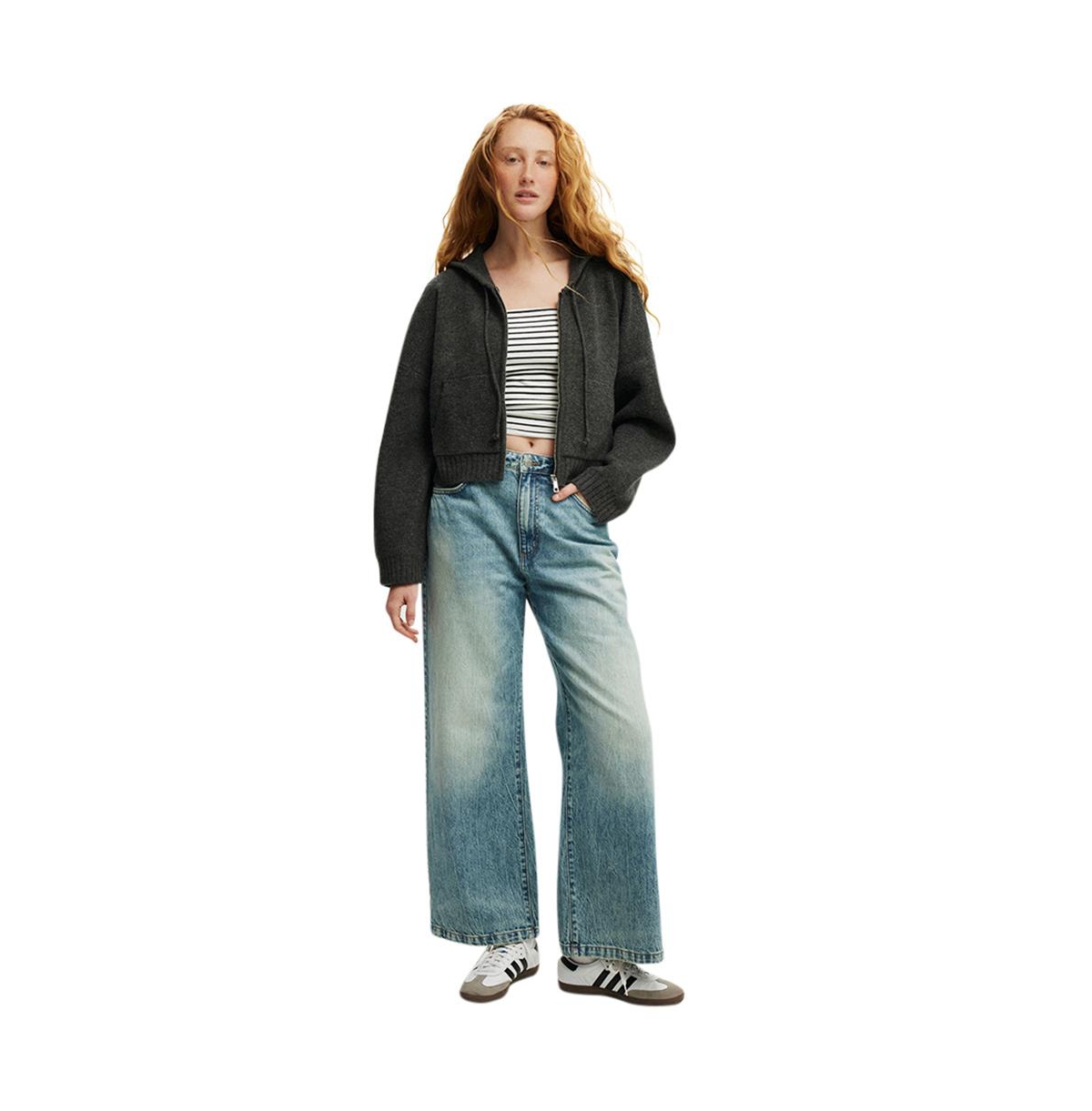 Cotton On Women's Luxe Cropped Knit Bomber