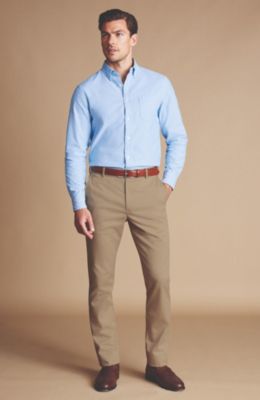Чарльз Тирвитт Charles Tyrwhitt Мужские облегающие чино Ultimate Non-Iron
