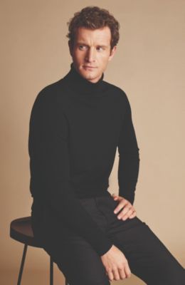 Чарльз Тирвитт Charles Tyrwitt Мужской свитер с круглым вырезом из чистого мериноса 25890₽