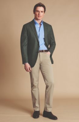 Чарльз Тирвитт Charles Tyrwhitt Мужской приталенный пиджак из саржевой шерсти с текстурой Чарльза Тирвитта 90090₽