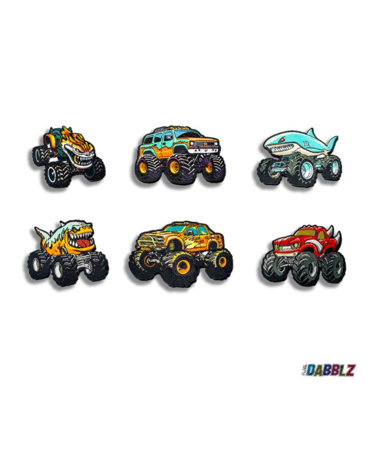Rabble Clothing Toddler Unisex Customizable Hoodie Bundle with Monster Truck Munchies Dabblz