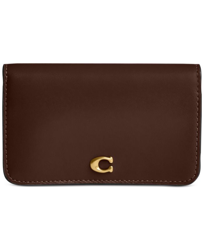 COACH Essential Slim Leather Card Case