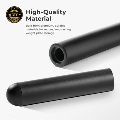 Weight Plate Holder Sleeve for 2 Inch Olympic Plates – for Power Rack, Cage, Smith Machine