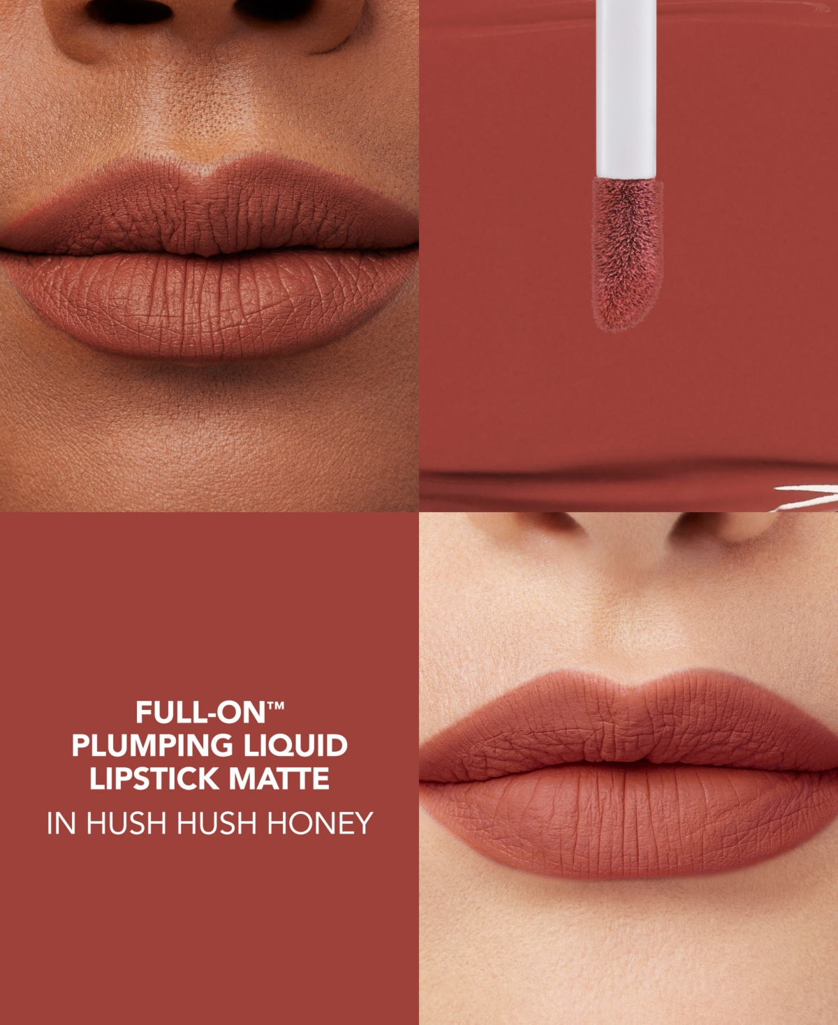 Buxom Cosmetics Full-on Plumping Matte Liquid Lipstick In Hush Hush Honey
